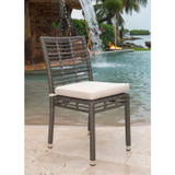 Graphite Stackable Side Chair with Cushion