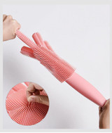 Silicone Antibacterial Magic Kitchen Cleaning Gloves