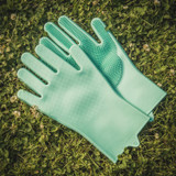 Silicone Antibacterial Magic Kitchen Cleaning Gloves