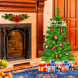 Holiday Season Decor Artificial PVC Christmas Tree-2'