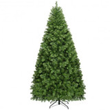Pre-Lit Artificial PVC Christmas Tree with LED Lights & Stand-6'