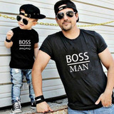 Boss Man and Boss Mini Matching T-Shirt