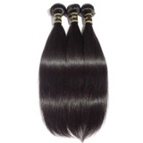 Boujie Brazilian 10A Grade 24" (3) Straight Bundle Deal 100% Human Virgin Hair