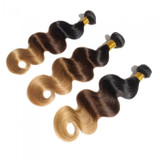 Boujie Peruvian 10A Grade 16" - 26" #1B/4/27 Ombre Body Wavy Bundles - 100% Human Virgin Hair