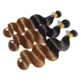Boujie Peruvian 10A Grade 16" - 26" #1B/30 Ombre Body Wavy Bundles - 100% Human Virgin Hair