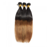 Boujie Peruvian 10A Grade 16" - 26" #1B/30 Ombre Straight Bundles - 100% Human Virgin Hair