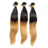 Boujie Peruvian 10A Grade 16" - 26" #1B/27 Ombre Straight Bundles - 100% Human Virgin Hair