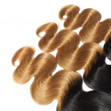Boujie Peruvian 10A Grade 16" - 26" #1B/27 Ombre Body Wavy Bundles - 100% Human Virgin Hair