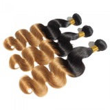 Boujie Peruvian 10A Grade 16" - 26" #1B/27 Ombre Body Wavy Bundles - 100% Human Virgin Hair