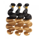 Boujie Peruvian 10A Grade 16" - 26" #1B/27 Ombre Body Wavy Bundles - 100% Human Virgin Hair