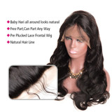 Boujie 14" - 24" Body Wavy Full Lace Wig 150% Density - 100% Human Virgin Hair