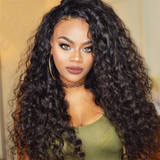 Boujie 14" - 24" Deep Curly Full Lace Wig 150% Density - 100% Human Virgin Hair
