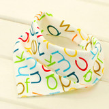 Baby bibs waterproof triangle Cotton Cartoon Child Baberos Bandana bibs babador dribble bibs Newborn slabber Absorbent cloth