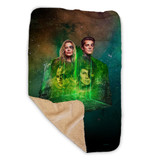 Star Trek: Picard Borg Cube Portrait Sherpa Blanket