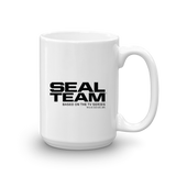 SEAL Team Bravo American Flag White Mug