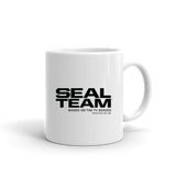 SEAL Team Bravo American Flag White Mug