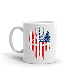 SEAL Team Bravo American Flag White Mug