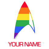 Star Trek: Discovery Pride Delta Personalized Adult Short Sleeve T-Shirt Star Trek: Discovery Pride Delta Personalized Adult Short Sleeve T-Shirt