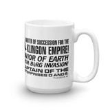 Star Trek: Picard Tribute White Mug