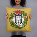 NCIS Special Agent Badge Wreath Throw Pillow - 16" x 16"