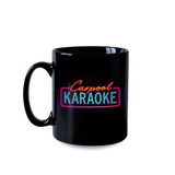 Carpool Karaoke Neon Logo 11 oz Black Mug