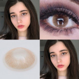 2pcs/pair Crystal Series Colored Contact Lenses Yearly Use Cosmetic Contact Lenses Eye Natural Color Lens