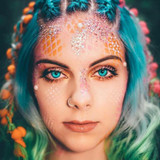 cosplay bright blue (12 months) contact lenses