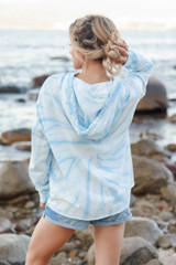 Roll with the Tide Dye Hoodie - Sky Blue