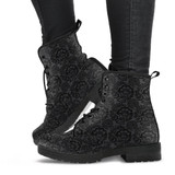 Grey Floral Paisley Boots