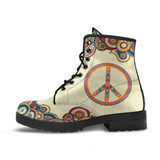 Beige Peace Boots