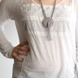 Boho Macrame Necklace Crochet Pattern
