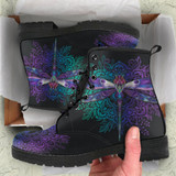 Dragonfly Yin Yang Mandala Boots