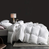 Goose Down Comforter 1000TC 100% Cotton-Poly Shell Soft 650 Fill Power