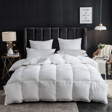 Goose Down Comforter 1000TC 100% Cotton-Poly Shell Soft 650 Fill Power