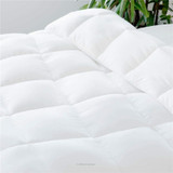 Luxury Queen/King/Twin Size All-Season White Down Alternative Quilted Comforter Corner Duvet Tab Machine Wash Stand Alone Comforter Bedding