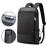 Laptop Backpack 15.6 Inch Office Work Backpack Business Bag Unisex Black Ultralight Backpack Thin Back Pack