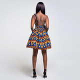 Women Dashiki Ankara Dress Short Sleeve
