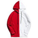Men Outwear Casual Patchwork Slim Fit Hoodie Outwear Sweatshirt