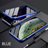 Magnetic Adsorption Metal Phone Case for iPhone 11 Pro XS Max XR 6 6S 7 8 Plus Double Sided Glass Magnet for iPhone Cover Cases