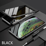 Magnetic Adsorption Metal Phone Case for iPhone 11 Pro XS Max XR 6 6S 7 8 Plus Double Sided Glass Magnet for iPhone Cover Cases