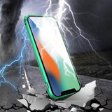 Magnetic Adsorption Metal Phone Case for iPhone 11 Pro XS Max XR 6 6S 7 8 Plus Double Sided Glass Magnet for iPhone Cover Cases