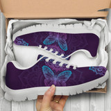 Purple Butterfly Handcrafted Sneakers