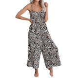 Women Tie-dye Jumpsuits Casual Jumpsuit Loose Overalls Denim Romper
