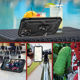 Luxury Armor Shockproof Phone Case For iphone 5 5S SE XS Max 11 Pro XR X 7 8 6 6s Plus Full Cover Car Magnetic Ring Bumper Cases