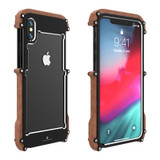Luxury Aluminum Screws Phone Case for iPhone XR XS 11 Pro Max 5S 6 6S 7 8 Plus SE 2020 Shockproof Armor Cover