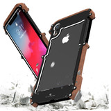 Luxury Aluminum Screws Phone Case for iPhone XR XS 11 Pro Max 5S 6 6S 7 8 Plus SE 2020 Shockproof Armor Cover