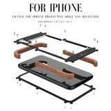Luxury Aluminum Screws Phone Case for iPhone XR XS 11 Pro Max 5S 6 6S 7 8 Plus SE 2020 Shockproof Armor Cover