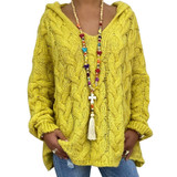Women V-neck Twist Knitted Sweaters