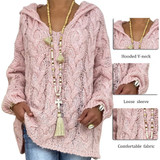 Women V-neck Twist Knitted Sweaters