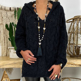 Women V-neck Twist Knitted Sweaters